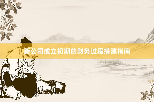 新公司成立初期的财务过程搭建指南